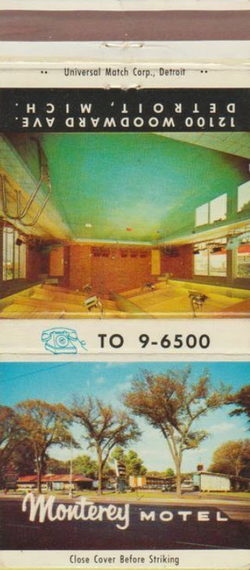 Monterey Motel - Matchbook